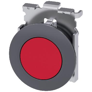 Pulsante, 30 mm, rotondo, in metallo opaco, colore rosso product photo Photo 01 3XL