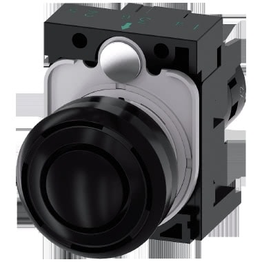 Segnalatore acustico, 22 mm, rotondo, in plastica, colore nero, suono continuo, 2,4 kHz, AC/DC 24 V product photo Photo 01 3XL