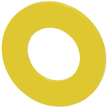 Rondella per arresto di emergenza, giallo, senza dicitura diametro esterno 45 mm product photo Photo 01 3XL