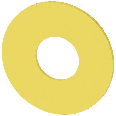 Disco targhetta per ARRESTO DI EMERGENZA, giallo, senza iscrizione, diametro esterno 60 mm product photo Photo 01 3XL