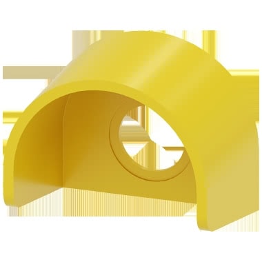 Collare di protezione per pulsante a fungo di ARRESTO DI EMERGENZA, colore giallo, in plastica product photo Photo 01 3XL