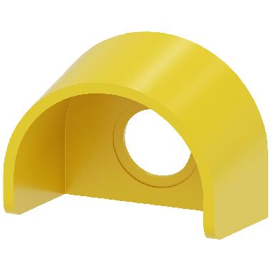Collare di protezione per pulsante a fungo di ARRESTO DI EMERGENZA, colore giallo, in plastica product photo Photo 01 3XL
