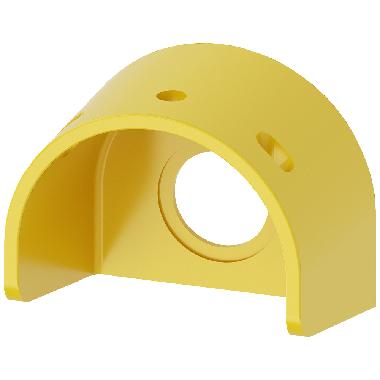 Collare di protezione per pulsante a fungo di ARRESTO DI EMERGENZA, 60 mm, 22 mm, giallo, in plastica product photo Photo 01 3XL
