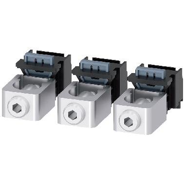 Morsetto di collegamento per conduttore tondo, 3 pezzi, accessorio per: 3VA4/5 125 product photo Photo 01 3XL