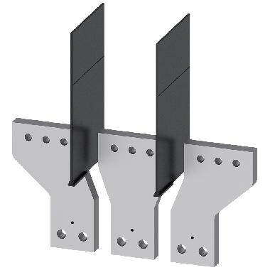 Attacchi a sbarra anteriori divaricati, 3 pezzi, accessori per: 3VA15/25 1000 product photo Photo 01 3XL