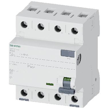 Interruttore differenziale, a 4 poli, tipo AC, In: 40 A, 30 mA, Un AC: 400 V product photo Photo 01 3XL