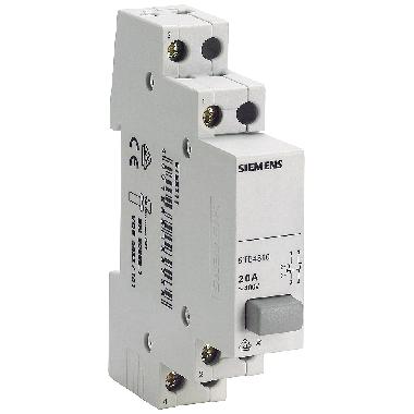 Pulsante, 2NO 20 A, 1 tasto grigio con funzione di blocco permanente product photo Photo 01 3XL