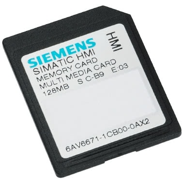 scheda di memoria MM SIMATIC Multi Media Card 128 MB per OP 77B, TP/OP 177B, TP/ product photo Photo 01 3XL