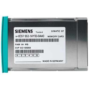SIMATIC S7, RAM Memory Card per S7-400, forma costruttiva lunga, 256 Kbyte
SIMAT product photo Photo 01 3XL