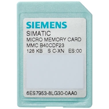 SIMATIC S7, Micro Memory card per S7-300/C7/ET 200, 3, 3V Nflash, 128 kbyte product photo Photo 01 3XL