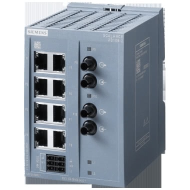SCALANCE XB108-2 unmanaged IE Switch, 8x 10/100 Mbit/s ports, 2x 100 Mbit/s Mult product photo Photo 01 3XL