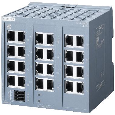 SCALANCE XB124, unmanaged switch, 24x porte RJ45 da 10/100 Mbit/s product photo Photo 01 3XL