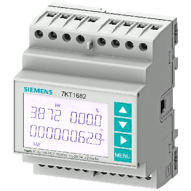 SENTRON, dispositivo di misura 7KT PAC1600, trifase, 5 A, montaggio su guida DIN, Modbus RTU product photo Photo 01 3XL