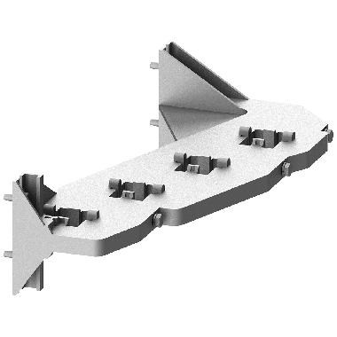 Supporto sbarre di distribuzione verticali a gradini, 2x 40x10mm product photo Photo 01 3XL