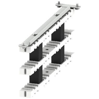 Supporto sbarre di distribuzione verticali piane, La: 200mm, 1 set=3 pezzi product photo Photo 01 3XL