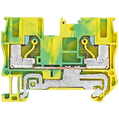 Morsetto PE in tecnica IPO, 6 mm², larghezza 8,2 mm, giallo-verde, 2 punti di collegamento product photo Photo 01 3XL