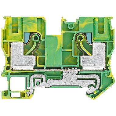 Morsetto PE in tecnica IPO, 6 mm², larghezza 10,2 mm, giallo-verde, 2 punti di collegamento product photo Photo 01 3XL
