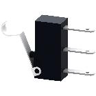 Accessori per 3KD grand. costr. 1/2, 3KF grand. costr. 1 3KC0 grand. costr. 1/2, blocchetto di contatti ausiliari, 1 contatto CO product photo