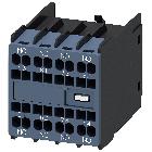 Blocchetto di contatti ausiliari 3NO+1NC, vie di corrente: 1NO, 1NC, 1NO, 1NO, per contattori ausiliari, S00 product photo