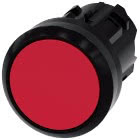 Pulsante, 22 mm, rotondo, in plastica, colore rosso, bottone product photo
