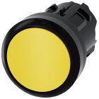 Pulsante, 22 mm, rotondo, in plastica, colore giallo, bottone product photo