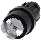 Selettore a chiave RONIS, 22 mm, rotondo, in plastica, estrazione chiave O product photo