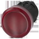 Indicatore luminoso, 22 mm, rotondo, in plastica, colore rosso, gemma, liscia product photo
