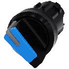 Selettore, illuminabile, 22 mm, rotondo, in plastica, colore blu product photo