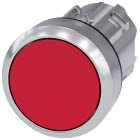 Pulsante, 22 mm, rotondo, in metallo lucido, colore rosso, bottone product photo