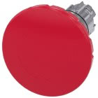 Pulsante a fungo di ARRESTO DI EMERGENZA, 22 mm, rotondo, in metallo lucido, colore rosso, 60 mm product photo