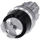 Selettore a chiave RONIS, 22 mm, rotondo, in metallo lucido, estrazione chiave O+I product photo