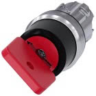 Selettore a chiave O.M.R., 22 mm, rotondo, in metallo lucido, colore rosso, estrazione chiave O+I product photo
