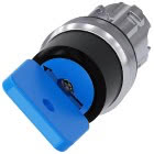 Selettore a chiave O.M.R., 22 mm, rotondo, in metallo lucido, colore blu, estrazione chiave O+I product photo