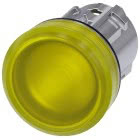 Indicatore luminoso, 22 mm, rotondo, in metallo lucido, colore giallo, gemma, liscia product photo