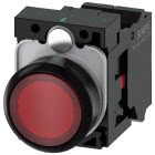 Pulsante, illuminato, 22 mm, rotondo, in plastica, colore rosso, 1NC, AC/DC 24 V product photo