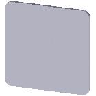 Targhetta identificativa 27 x 27 mm, colore argento, senza iscrizione product photo