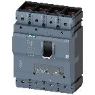 interruttore automatico 3VA2 IEC frame 630 classe del potere di interruzione M Icu=55kA con 415V a 4 poli, protezione impianto ETU320, LI, In=630A ... product photo