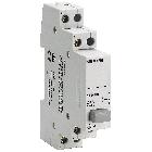 Pulsante, 2NO 20 A, 1 tasto grigio con funzione di blocco permanente product photo