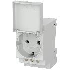 Presa SCHUKO 16 A con coperchio secondo DIN VDE 0620 per montaggio in quadri di distribuzione product photo