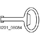 Chiave a doppia mappa per spina 3 mm per quadri di distribuzione da pavimento SIKUS e da parete STAB product photo