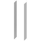 Parete laterale, A: 2000mm P: 400mm, 1 set=2 pezzi product photo