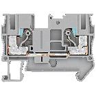 Morsetto passante IPO, 6 mm², larghezza 8,2 mm, grigio, 1000 V, 2 punti di collegamento product photo