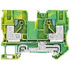 Morsetto PE in tecnica IPO, 6 mm², larghezza 10,2 mm, giallo-verde, 2 punti di collegamento product photo