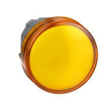 Testa lampada spia Ø22 gemme lisce gialle product photo
