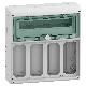 Quadro Mureva Enclosures IP65 18+1 modulo 4 prese interbloccata Unika product photo Photo 01 2XS