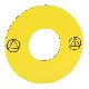 Etichetta circolare Ø45 - per puls. arresto emergenza - gialla - senza testo product photo Photo 01 2XS