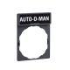 Porta etichetta 30 X 40mm - per unità Ø22 - con etichetta AUTO-O-MAN product photo Photo 01 2XS