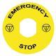Etichetta circolare Ø90 per arresto emerg.-EMERGENCY STOP/logo ISO13850 product photo Photo 01 2XS