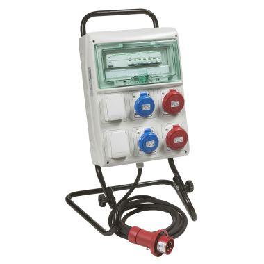 Quadro portatile ASC IP55 - 12+1 moduli - 4 prese da incasso - 2 prese civili product photo Photo 01 3XL