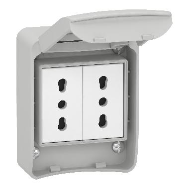 Presa da incasso bipasso 10/16A 250V 2P+T product photo Photo 01 3XL